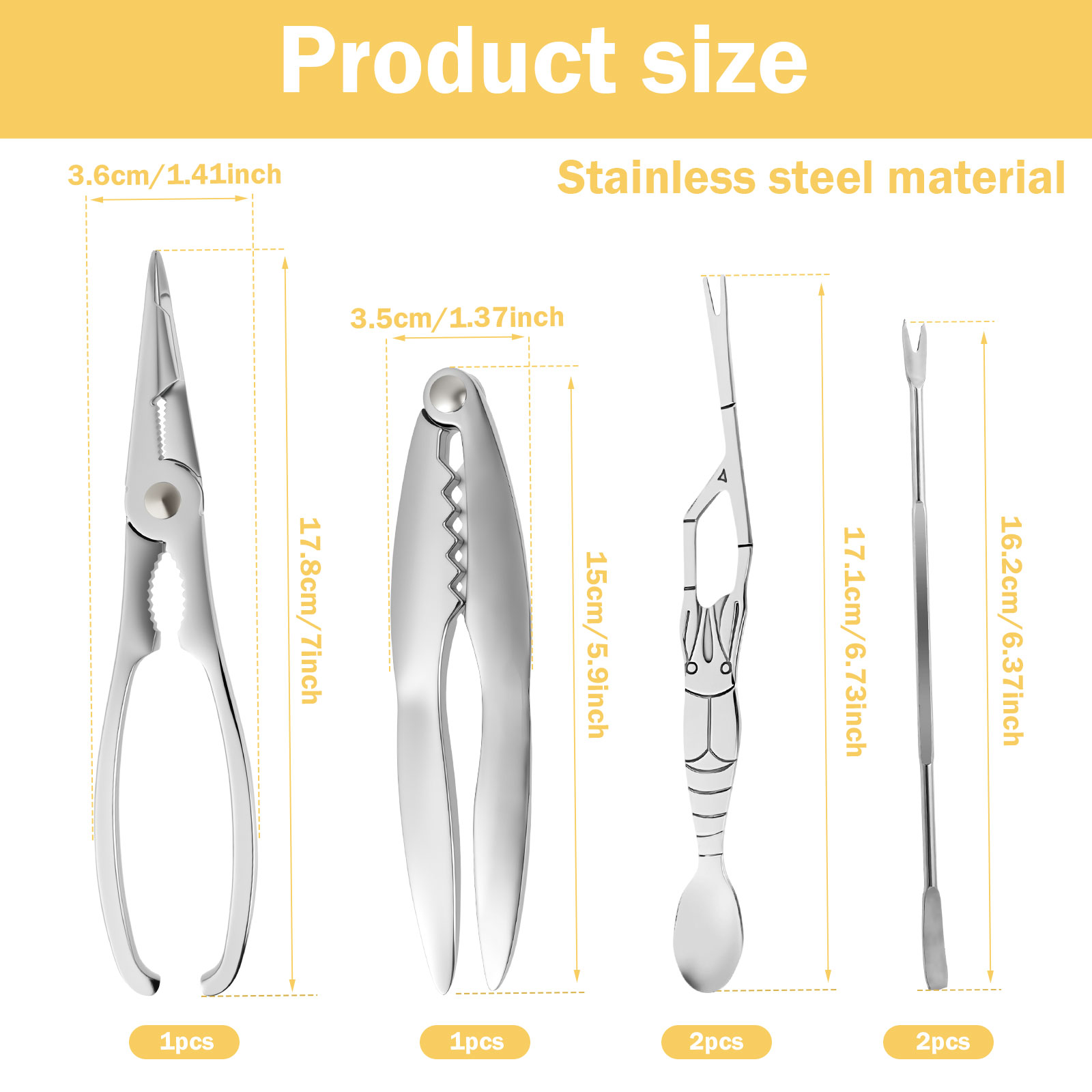 6/9/12Pcs Stainless Steel Seaf - Kitchen Appliances Combo ulasan dan harga