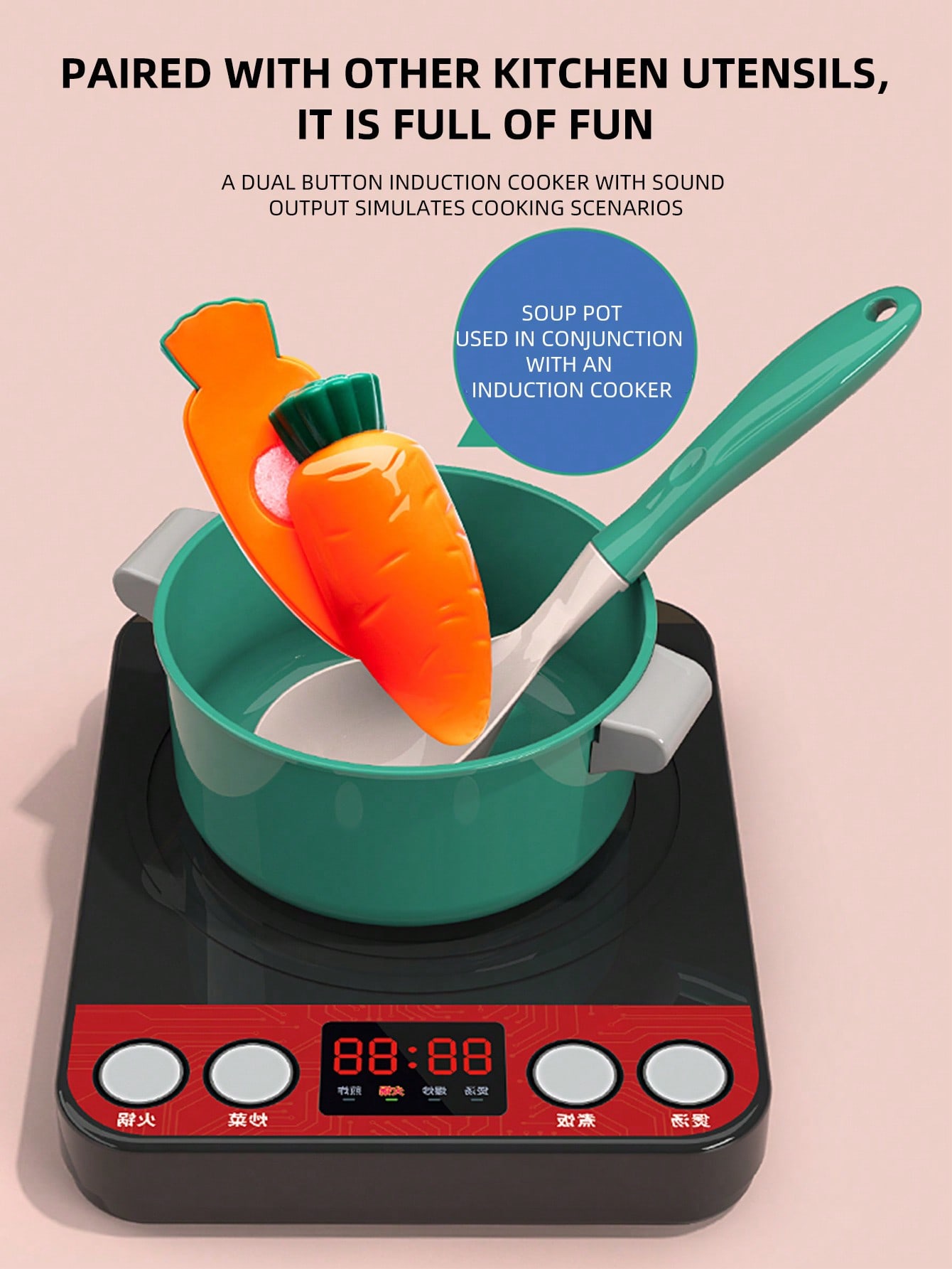 Kids Kitchen Toys Pretend Play - Kitchen Appliances Combo ulasan dan harga