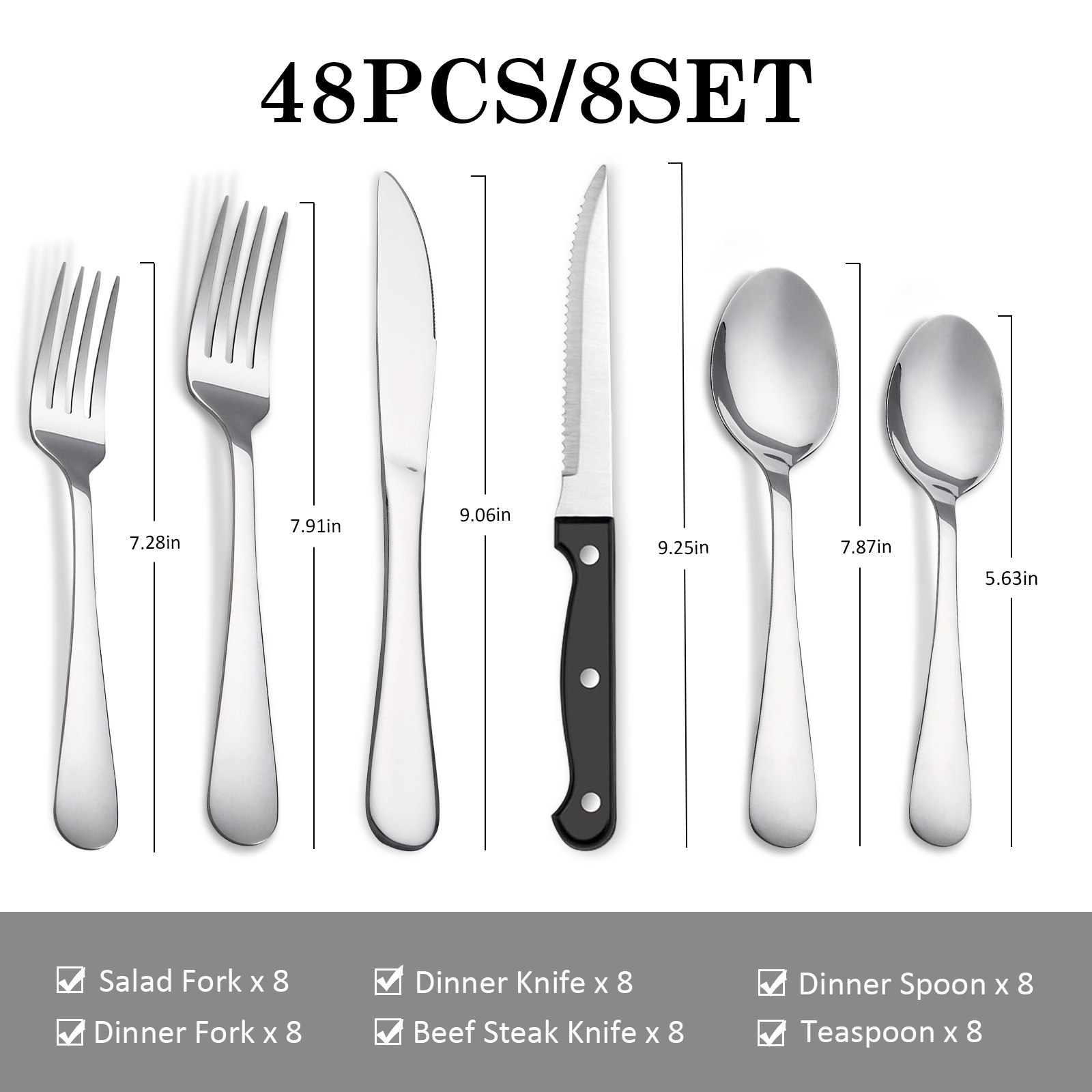 KOOMADE 48Pcs Stainless Steel  - Kitchen Appliances Combo ulasan dan harga