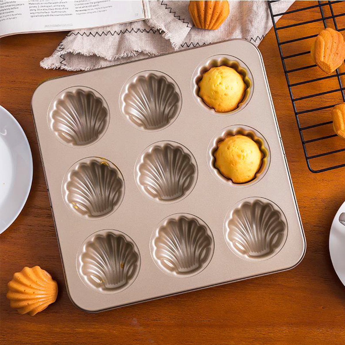 Madeleine Mold Shell Shape Bak - Kitchen Appliances Baking ulasan dan harga